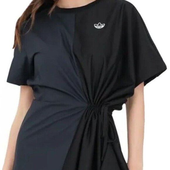 NWT Adidas Original Drawstring Tee Dress - Picture 11 of 12